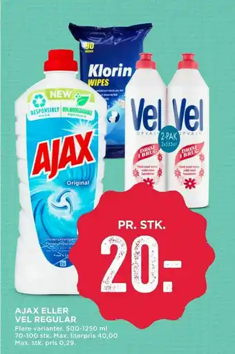 MENY Ajax eller vel regular tilbud