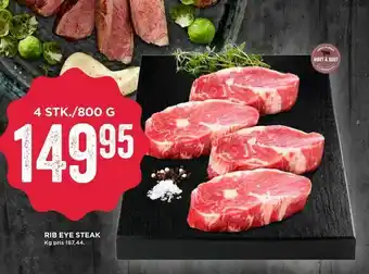 MENY Rib eye steak tilbud
