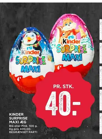 MENY Kinder surprise maxi æg tilbud