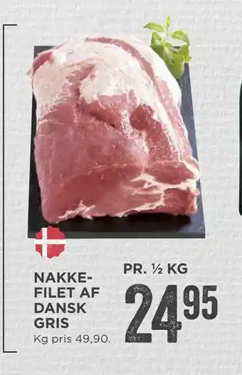 MENY Nakke­ filet af dansk gris tilbud