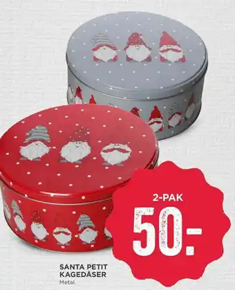 MENY Santa petit kagedåser tilbud