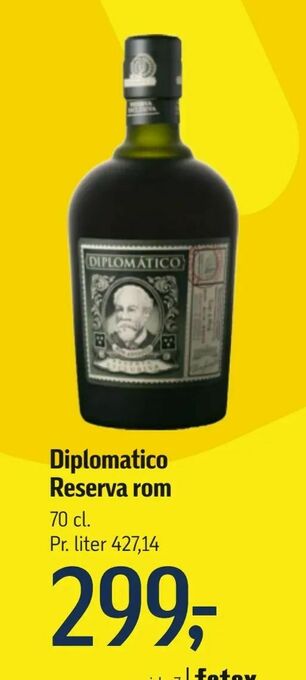 Føtex Diplomatico Reserva rom tilbud