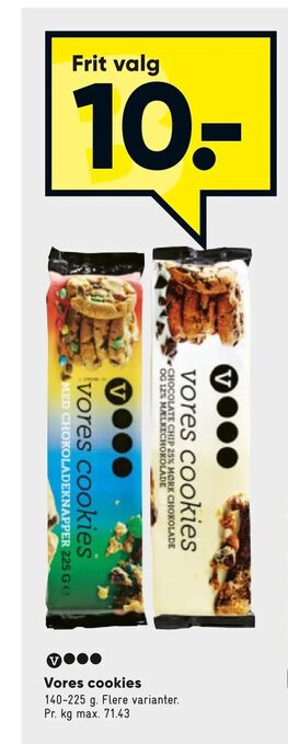 Bilka Vores cookies tilbud