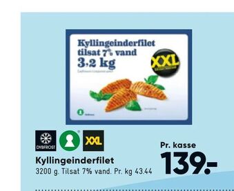 Bilka Kyllinge inderfilet tilbud
