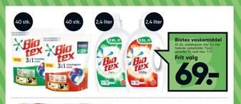 Bilka Biotex vaskemiddel tilbud