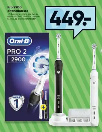 Bilka Pro 2900 eltanbørste tilbud