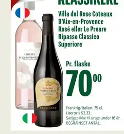 Min Købmand Italiensk Rødvin tilbud