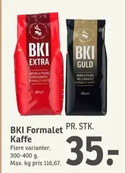 SPAR Kaffe Formalet tilbud
