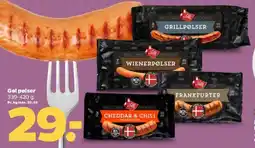 Netto Cheddar & Chili Pølser tilbud