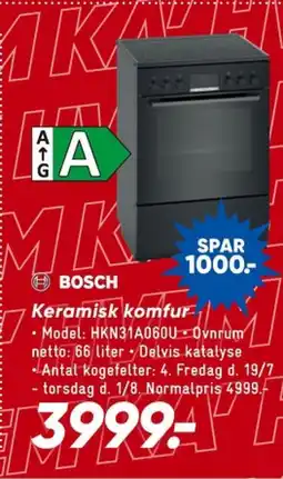 Bilka Komfur tilbud