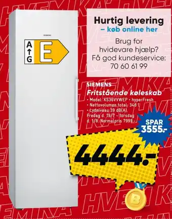 Bilka Køle/Fryseskab tilbud
