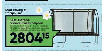Bilka Extreme firkantet havetrampolin tilbud