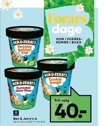 Bilka Ben & Jerry's is tilbud