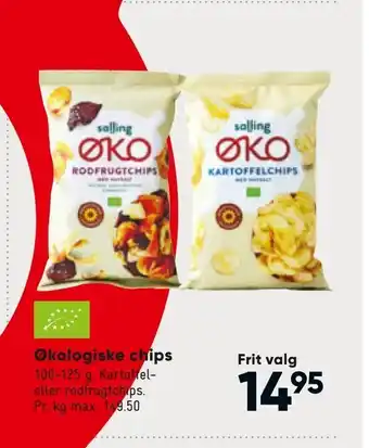 Bilka Økologiske chips tilbud