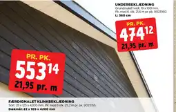 jem & fix FÆRDIGMALET KLINKBEKLÆDNING tilbud