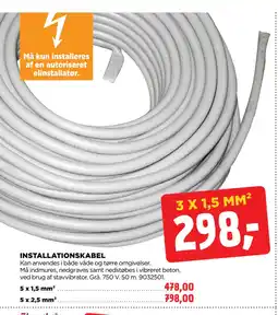 jem & fix INSTALLATIONSKABEL tilbud