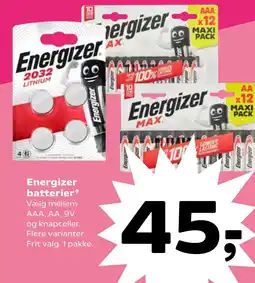 Energizer batterier