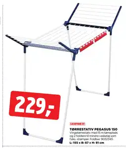 jem & fix TØRRESTATIV PEGASUS 150 tilbud