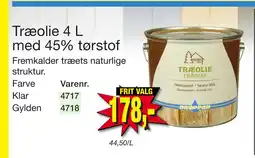Harald Nyborg Træolie 4 L med 45% tørstof tilbud