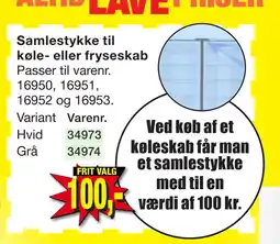 Harald Nyborg Samlestykke til køle- eller fryseskab tilbud