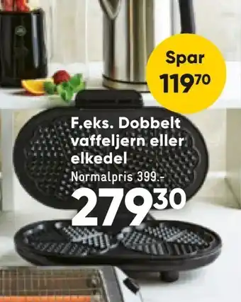 Bilka Dobbelt vaffeljern eller elkedel tilbud
