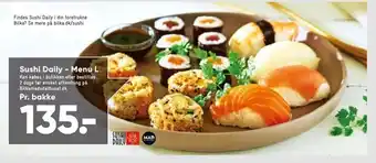 Bilka Sushi Daily - Menu L tilbud