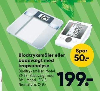 Bilka Blodtryksmåler eller badevægt med kropsanalyse tilbud