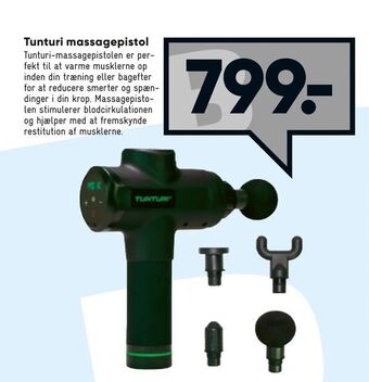 Bilka Tunturi massagepistol tilbud