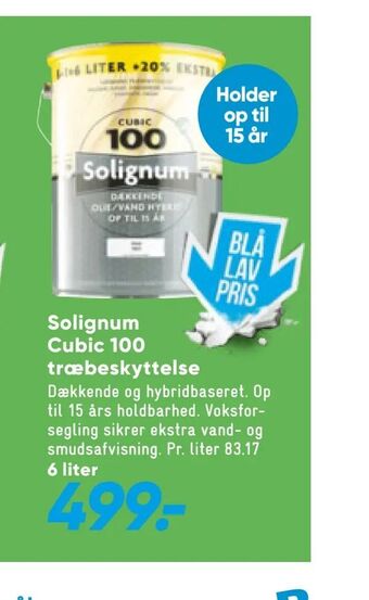 Bilka Solignum Cubic 100 træbeskyttelse tilbud