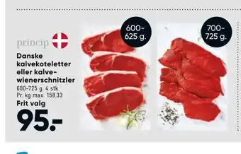 Bilka Danske kalvekoteletter eller kalvewienerschnitzler tilbud