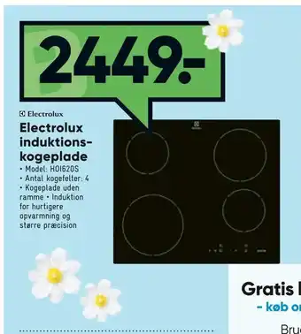 Bilka Electrolux induktions kogeplade tilbud