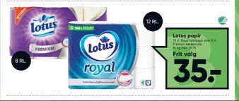 Bilka Lotus papir tilbud