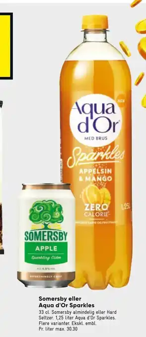 Somersby eller Aqua d'Or Sparkles