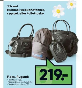 Hummel weekendtasker, rygsæk eller toilettaske