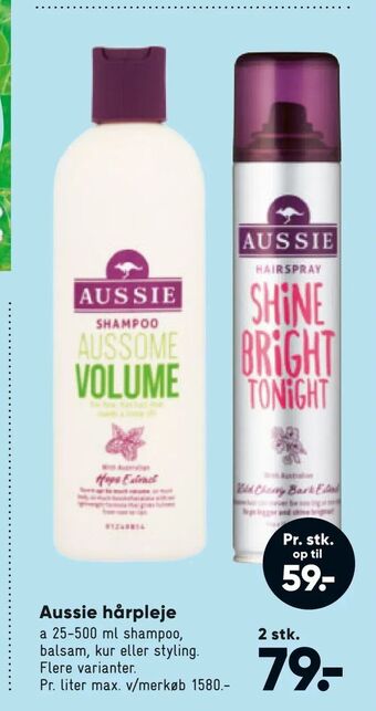 Bilka Aussie hårpleje tilbud