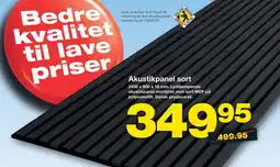 Bauhaus Akustikpanel sort tilbud