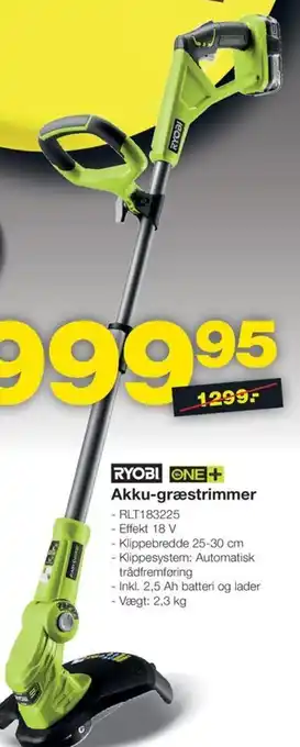 Bauhaus Akku-græstrimmer tilbud