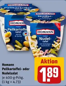 REWE DE Homann Pellkartoffel- oder Nudelsalat tilbud