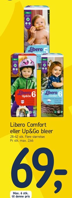 Føtex Libero Comfort eller Up&Go bleer tilbud