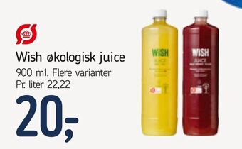 Føtex Wish økologisk juice tilbud