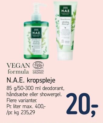 Føtex N.A.E. kropspleje tilbud