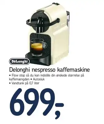 Delonghi nespresso kaffemaskine