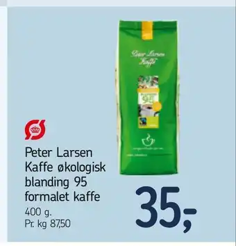 Føtex Peter Larsen Kaffe økologisk blanding 95 formalet kaffe tilbud