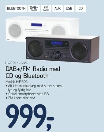 Føtex DAB+/FM Radio med CD og Bluetooth tilbud