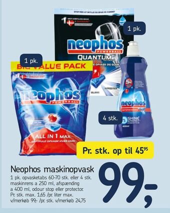 Føtex Neophos maskinopvask tilbud