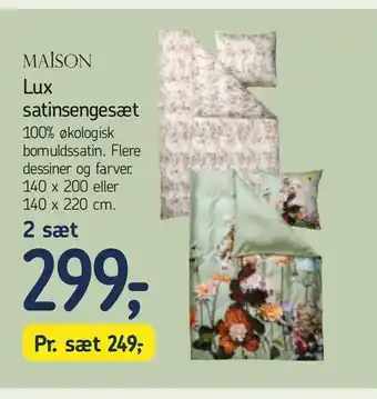 Føtex Lux satinsengesæt tilbud