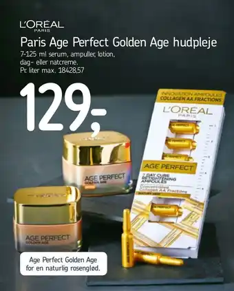 Føtex Paris Age Perfect Golden Age hudpleje tilbud