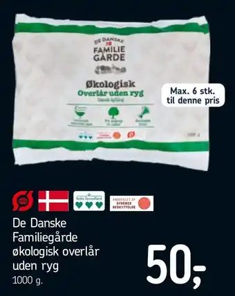Føtex De Danske Familiegårde økologisk overlår uden ryg tilbud
