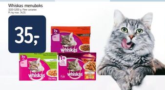 Føtex Whiskas menuboks tilbud