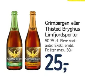 Føtex Grimbergen eller Thisted Bryghus Limfjordsporter tilbud